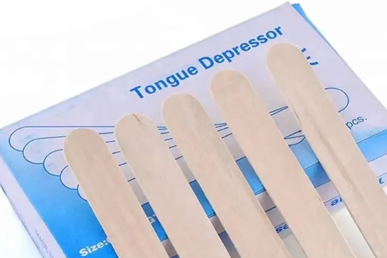 ڈسپوز ایبل لکڑی کی زبان کا افسردگی